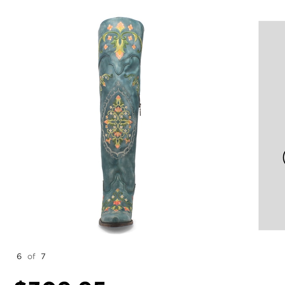 COPY - Dan post flower women’s knee high western boots - Picture 3 of 7